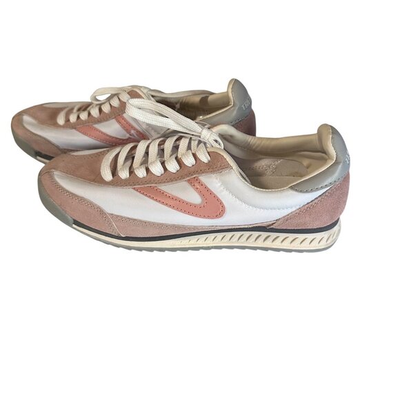 Tretorn pink and white leather sneakers size 7m - Picture 7 of 10